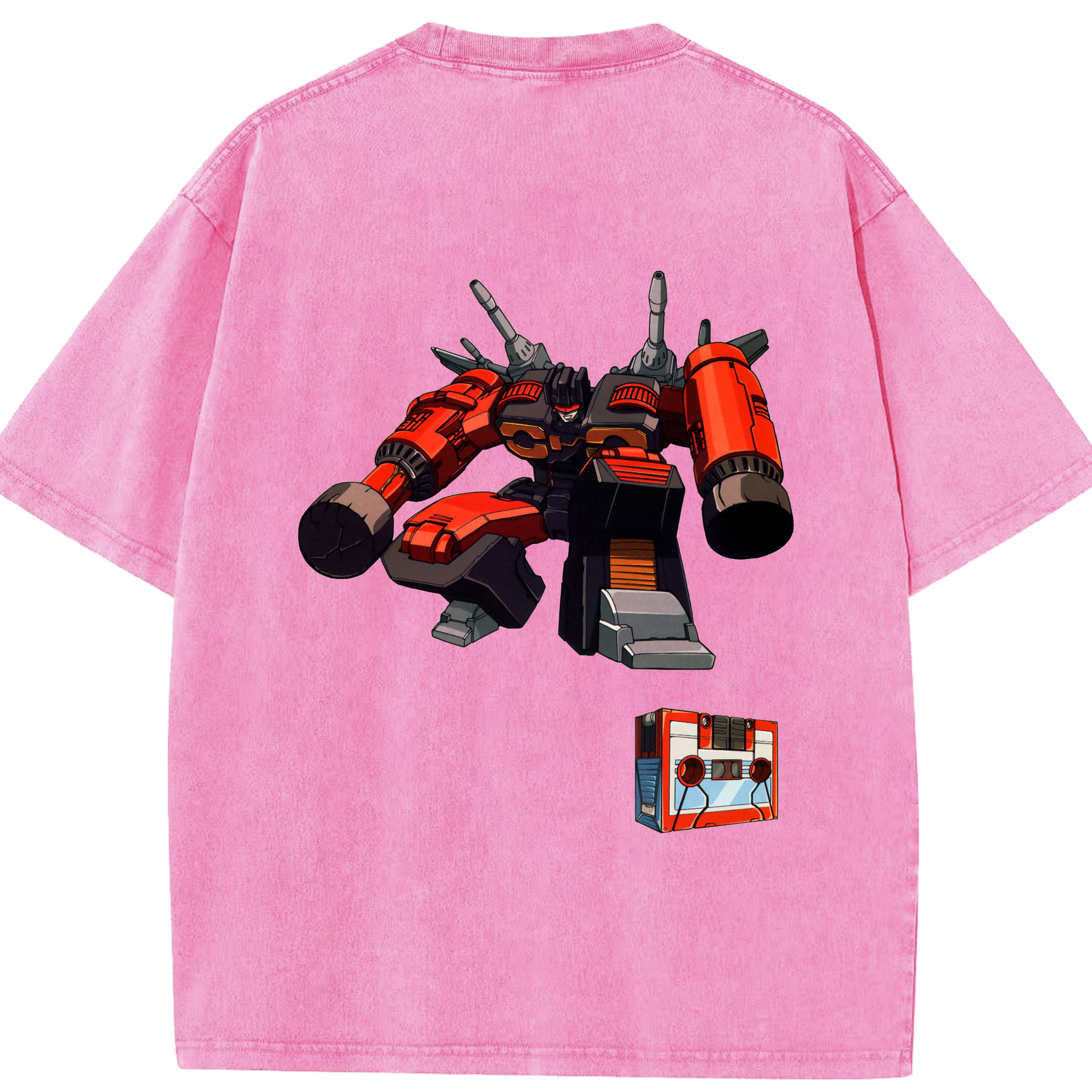 （画像用）  綿100% ヴィンテージ風 半袖Tシャツ（背面プリント）